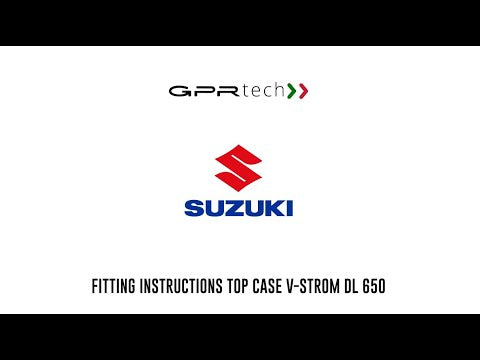Suzuki V-Strom 1000 2014-2016 GPR Tech Stainless Steel Top Case Mounting Plate 55L - video 1