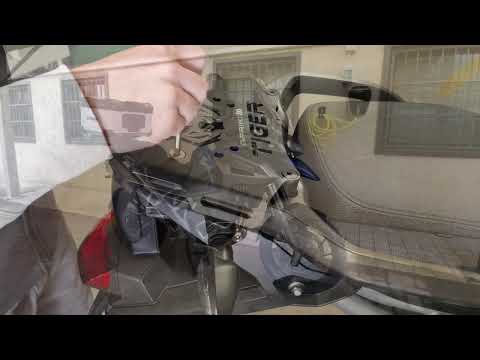 Triumph Tiger 850 2020-2024 GPR Tech Stainless Steel Top Case Mounting Plate 55L - video 1