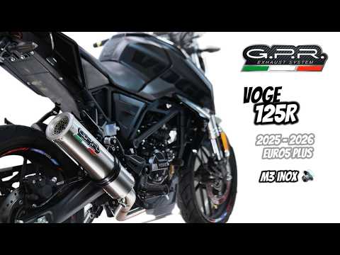 Voge R125 2023-2024 Exhaust GPR Full System M3 Black Titanium