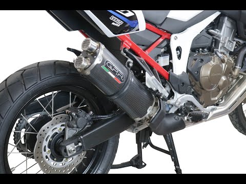 Honda CRF1100L Africa Twin Adventure Sport 2020-2024  Exhaust GPR Slip-on Dual Poppy