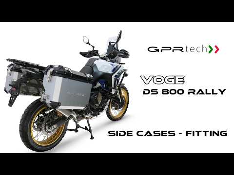 Voge DS 800 Rally 2025-2026 GPR Tech 38+32L Aluminum Side Cases, Silver with Pannier Holders - video 1