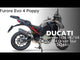 Ducati Multistrada V4 Grand Tour 2024-2025 Exhaust GPR Slip-on Furore Evo4 Poppy