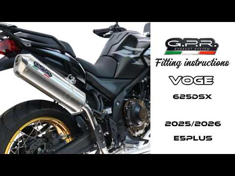 Voge 625DSX 2024-2025 Exhaust GPR Slip-on Furore-X Acciaio Inox - video 1
