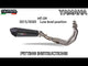 Yamaha Xsr 900 2016-2021 Exhaust GPR Full System Furore Nero