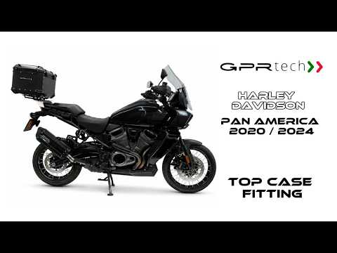 Harley Davidson Pan America 1250 2020-2024 GPR Tech 55L Aluminum Top Case, Silver with Mounting Plate - video 1