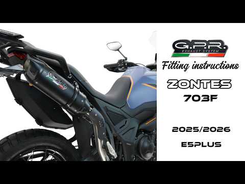 Zontes 703 F 2025-2026 Exhaust GPR Slip-on Hyper Sonic Titanium