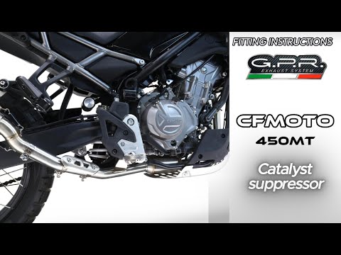 CF Moto 450 MT 2024 Exhaust GPR Decat Pipe 304 Stainless Steel - video 1