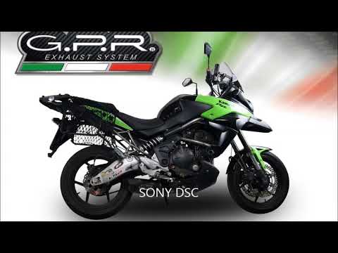 Kawasaki Versys 650 2006-2014 Exhaust GPR Slip-on Furore Nero