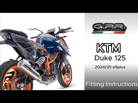 KTM 390 DUKE 2024-2026 Exhaust GPR Slip-on GP-Revo Black Titanium