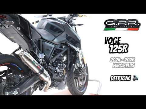 Voge R125 2025-2026 Exhaust GPR Full System Deeptone Inox