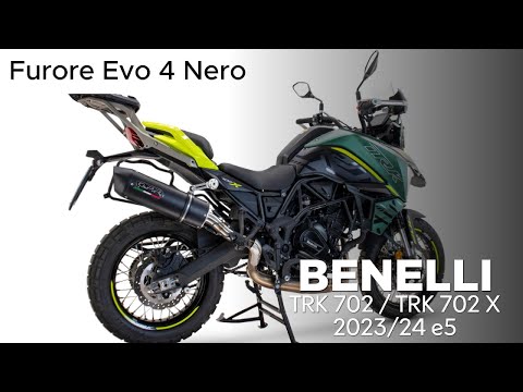 Benelli TRK 702 X 2023-2024 Exhaust GPR Slip-on Furore-X Inox - video 1