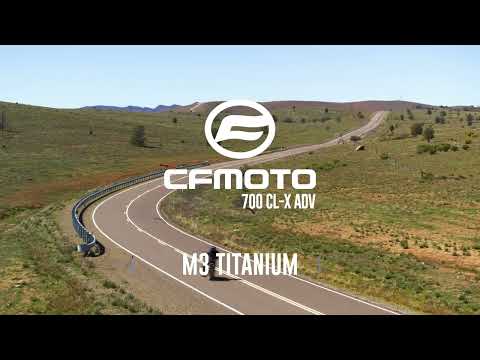 CF Moto 700 CL-X Adv 2025-2026 Exhaust GPR Slip-on M3 Titanium Natural