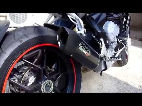 MV Agusta Rivale / Stradale 800 2014-2016 Exhaust GPR Slip-on Grand Prix Evo Titanium - video 1
