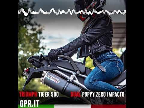 Escape GPR Slip-on Dual Poppy para Triumph Tiger 900 2020-2023
