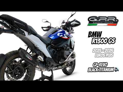 BMW R1300GS 2024-2026 Exhaust GPR Slip-on GP-Revo Black Titanium - video 2