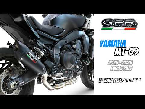 Yamaha Fj09 2025-2026 Exhaust GPR Full System GP-Revo Black Titanium - video 2