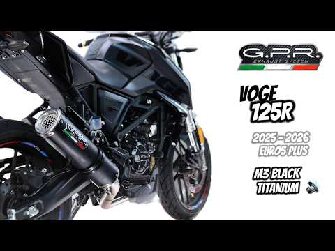 Voge R125 2025-2026 Exhaust GPR Full System Furore-X Inox