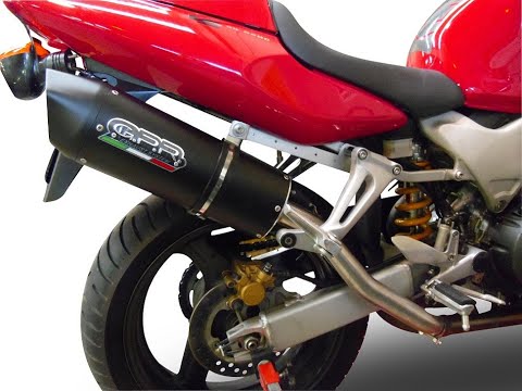 Honda VTR1000F Firestorm 1997-2007 Exhaust GPR Double Slip-on Furore Nero