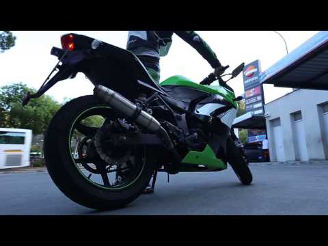 Kawasaki Ninja 250R 2007-2014 Exhaust GPR Slip-on Furore Nero