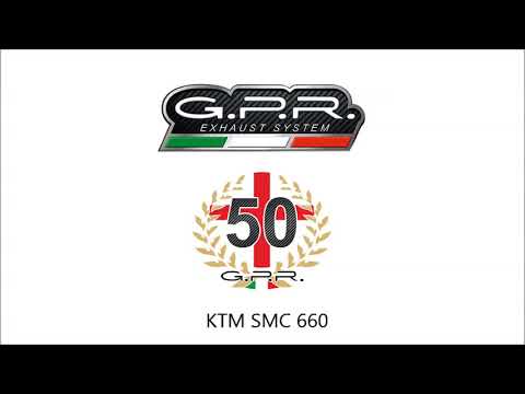 KTM Smc 660 2002-2004 Exhaust GPR Slip-on Furore Nero