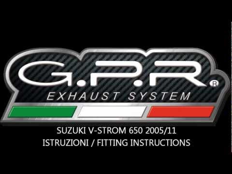 Suzuki V-Strom Dl 650 2004-2011 Exhaust GPR Mid-Line Trioval