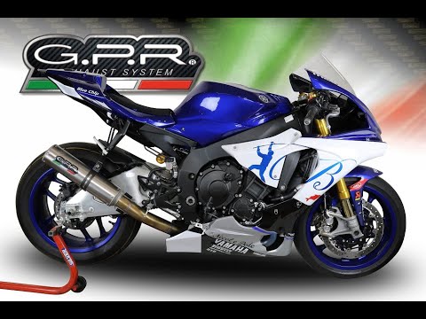 Yamaha Yzf R1 R1M 2017-2019 Exhaust GPR Slip-on Furore Nero