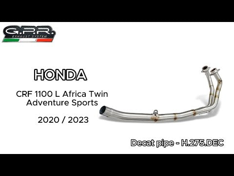 Honda CRF1100L Africa Twin Adventure Sport 2020-2024  Exhaust GPR  Decat Pipe