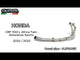 Honda CRF1100L Africa Twin Adventure Sport 2020-2024  Exhaust GPR  Decat Pipe