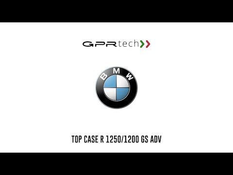 BMW F 900 GS Adventure 2024-2025 GPR Tech 55L Aluminum Top Case, Silver with Mounting Plate - video 1