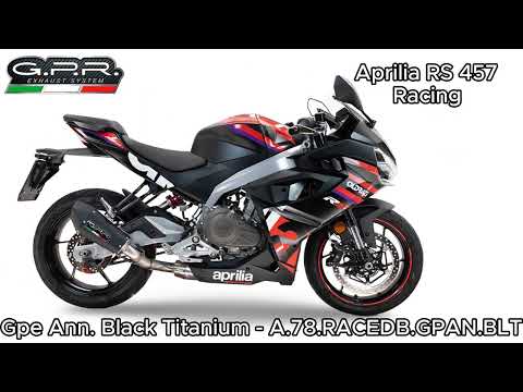 Aprilia Tuono 457 2024-2026 Exhaust GPR Full System Grand Prix Evo Black Titanium