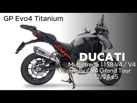 Ducati Multistrada V4 Grand Tour 2024-2025 Exhaust GPR Slip-on Grand Prix Evo Titanium - video 2