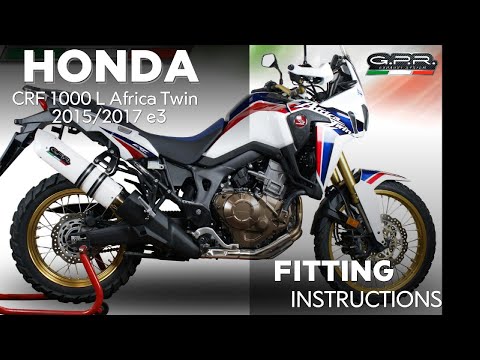 Honda CRF1000L Africa Twin 2015-2017  Exhaust GPR Slip-on Dual Poppy