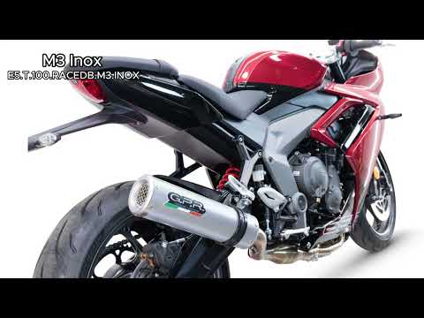 Triumph Daytona 660 2023-2025 Exhaust GPR Full System M3 Inox 