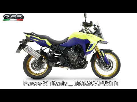 Suzuki V-Strom 800DE / 800SE 2025-2026 Exhaust GPR Slip-on Furore-X Titanio