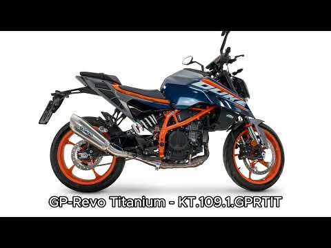 KTM 125 Duke 2024-2025 Exhaust GPR Slip-on GP-Revo Titanium