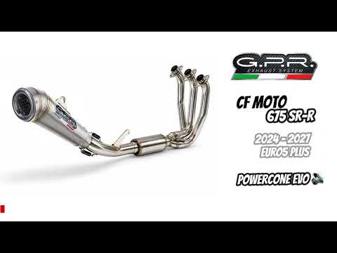 CF Moto 675SS 2024-2027 Exhaust GPR Full System Powercone Evo