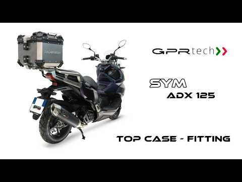 SYM ADX125 2024-2026 GPR Tech Stainless Steel Top Case Rear Rack 26-35L - video 1