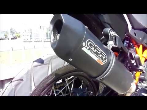KTM LC8 Adventure 1050 2015-2016  Exhaust GPR Slip-on Dual Poppy