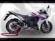 Honda CBR500R 2019-2022 Exhaust GPR Slip-on Furore Nero