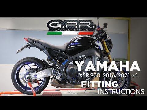 Yamaha Xsr 900 2016-2021 Exhaust GPR Full System Furore Nero