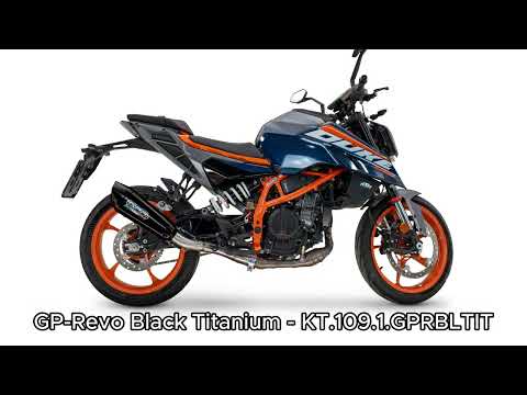 KTM 125 Duke 2024-2025 Exhaust GPR Slip-on GP-Revo Black Titanium