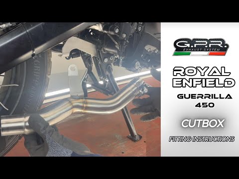 Royal Enfield Guerrilla 450 2024 Exhaust GPR Link Pipe Cut-Box Racing