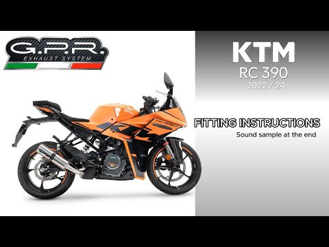KTM RC 390 2022-2024 Exhaust GPR Slip-on Furore Nero