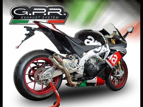 Aprilia RSV4 1000 2015-2016 Exhaust GPR Slip-on Grand Prix Evo Titanium - video 2