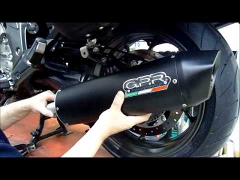 BMW K1600GT 2017-2021 Exhaust GPR Double Slip-on Hyper Sonic Black Titanium