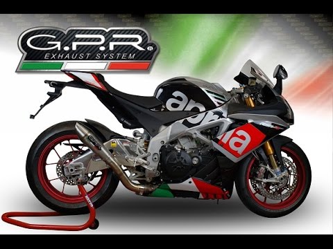 Aprilia RSV4 1000 2015-2016 Exhaust GPR Slip-on Grand Prix Evo Titanium - video 1