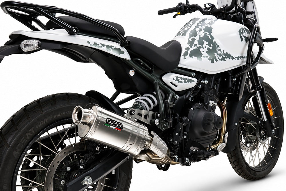 Royal Enfield Guerrilla 450 2024-2025 Exhaust GPR Slip-on Dune Triovale Titanio