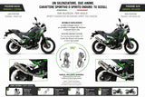 Kawasaki KLE 500 2026-2027 Exhaust GPR Slip-on Dune Triovale Titanio