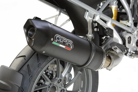 Bmw R1200GS Adventure 2017-2018 Exhaust GPR Slip-on Furore Evo4 Nero