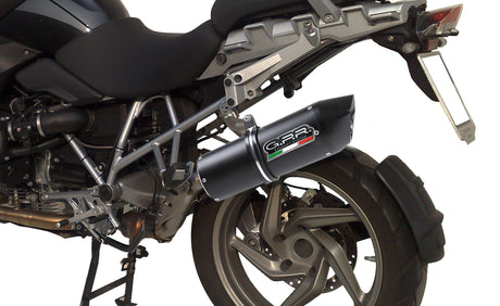 Bmw R1200GS 2010-2012 Exhaust GPR Slip-on Furore Nero